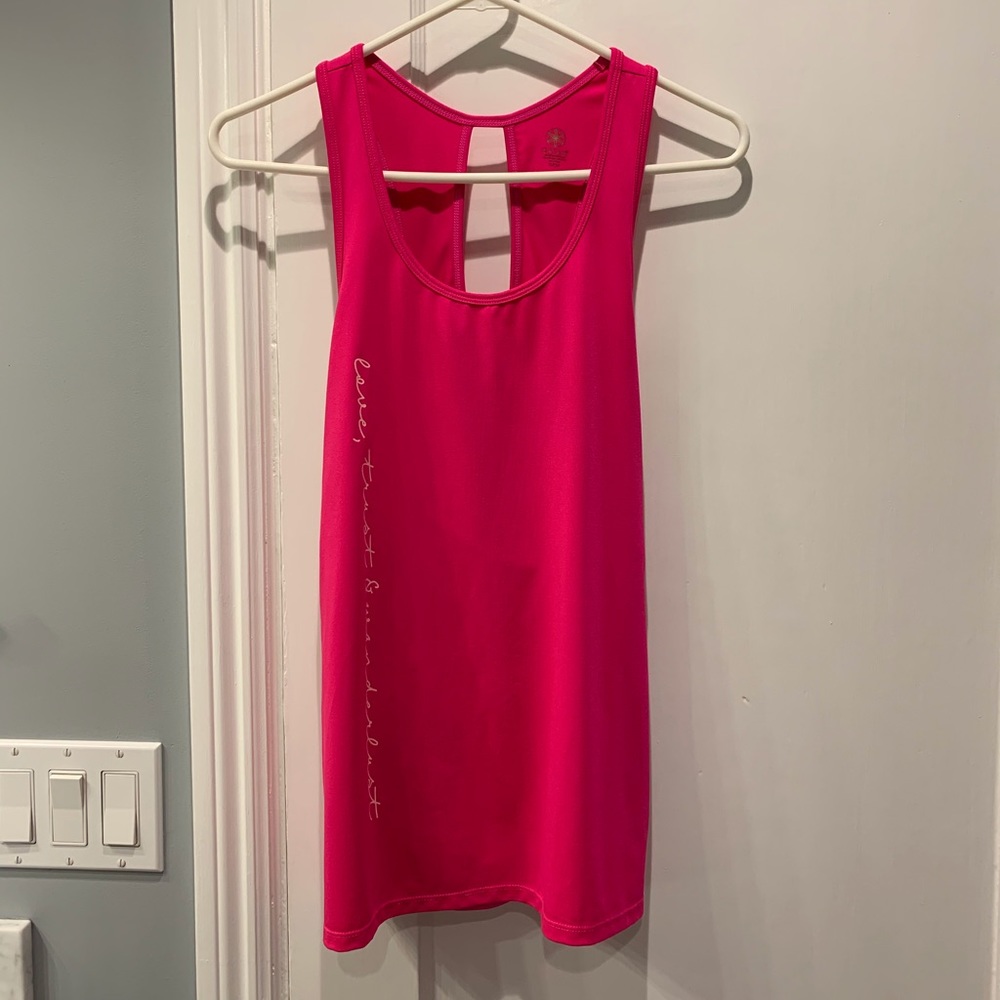 GAIAM Hot Pink Workout Top Size Small